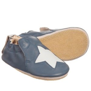 Easy Peasy(EZPZ) Leather Star Anti Slip Shoes